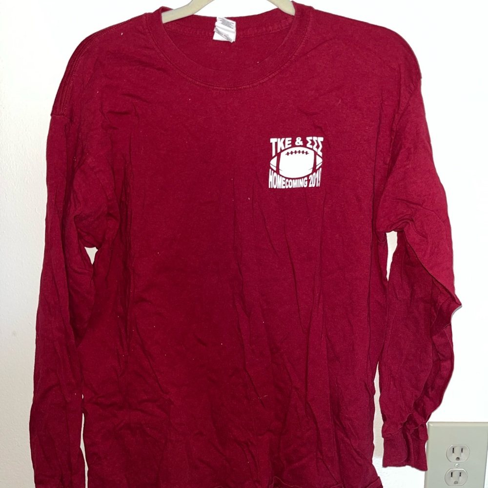 Tri Sigma & TKE long sleeve shirt, size L